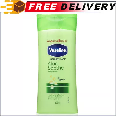 Vaseline Essential Moisture Aloe Soothe Body Lotion Non-Greasy Feeling 200 Ml • $11.33