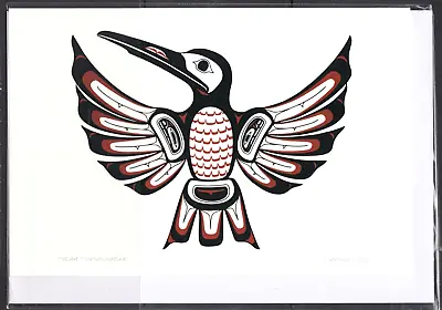 HAIDA HUMMINGBIRD Skidegate Eagle Clan - Clarence Mills - New 6  X 9  Art Card • £12.48