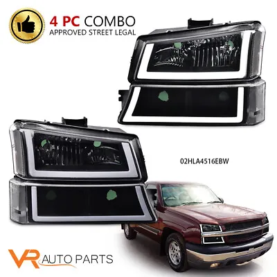Fit For 03-07 Silverado LED DRL Front Headlight Assembly Left+Right Replacement  • $85.80