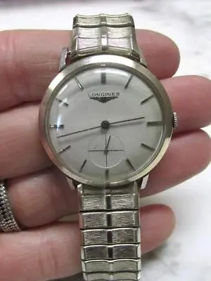Vintage Longines Men's Wristwatch W/ 10K Gold Filled Case & Speidel Band  1-K242 • $199.99