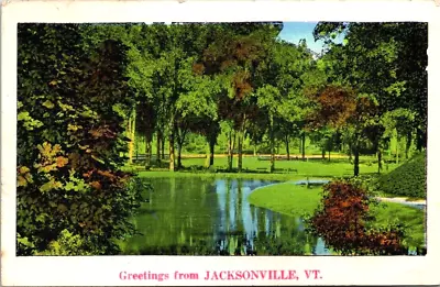 Postcard. Greetings From Jacksonville Vermont. AK. • $2.95