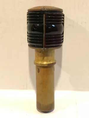 Antique N.m.l. Co. Brass Boat Maritime Navigational Light W/ Green  And Red Lens • $100