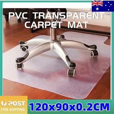 3 Type Chair Mat Carpet Hard Floor Protectors Home Office Room PVC Mats 120*90 • $23.66
