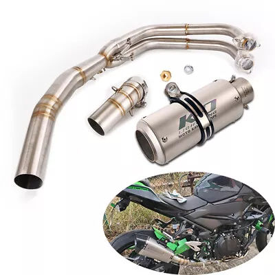 For Kawasaki Z400 Ninja 400 2017-2022 Header Exhaust Pipe + 51mm Muffler Escape • $211.10