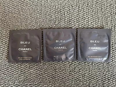 3x CHANEL Bleu De Chanel Paris Shower Gel 2 In 1 Sample 6mL - Made In France • $15