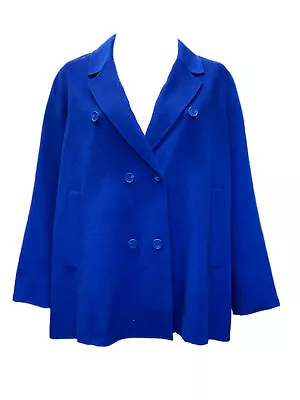 Marina Rinaldi Women's Blue Nadia Button Down Coat Size 22W/31 NWT • $111.25