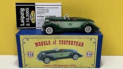 Matchbox Moy Code 2 1935 Auburn 851 Speedster 'leipzig 2005 Toy Show 1 / 110 Mib • £22.95