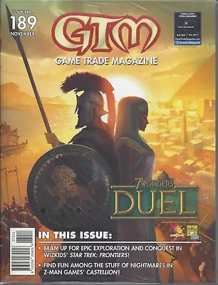 GTM #189 New  Game Trade Magazine  7 Wonders Duel Secret Santa Promo • $1.49