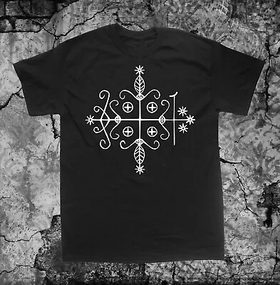 Papa Legba Voodoo Veve Shirt - Witchcraft Skeleton Death Occult Wicca Skull Goth • $19.99