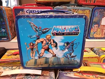 Vintage Aladdin 1983 He-Man Masters Of The Universe Metal Lunch Box No Thermos  • $12.99