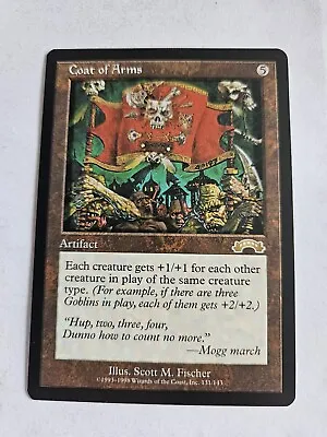 Coat Of Arms Magic The Gathering Card Exodus HP Border Mtg Commander Artifact • $22