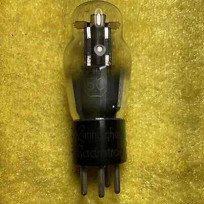 Rca 56 Radio Vacuum Tube Tested Vintage Black Plate Bottom Foil D Getter A805.c • $10