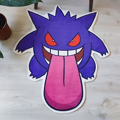 Funny Gengar Shaped Soft Rug Pokemon Anime Lover Gift Decor Carpet Mat 2.5x3ft • $59.99