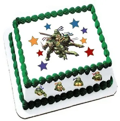 £2.25 • Buy Teenage Mutant Ninja Turtles Cake Toppers Edible Party Decorations For 7.5  Cake
