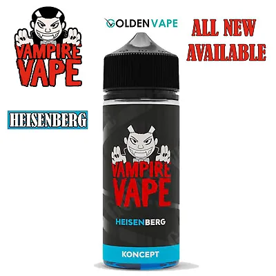 Vampire Vape 100ml E Liquid Vape Juice 0mg Bottle Heisenberg  Koncept- Multibuy • £10.99