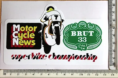 BRUT 33 MCN & BARRY SHEENE TEAM SUZUKI  Racing Sticker.    (ref A12) • $4.10