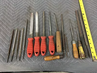 Qty 17 Vintage Machinist Files Tool USA Made - Huge Lot Of 17 Group #10 • $9.99