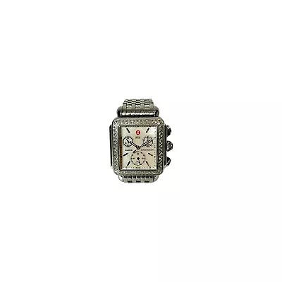 MICHELE Deco Diamond Bezel & MOP Face Ladies Watch - MW06P01A1025 • $1200