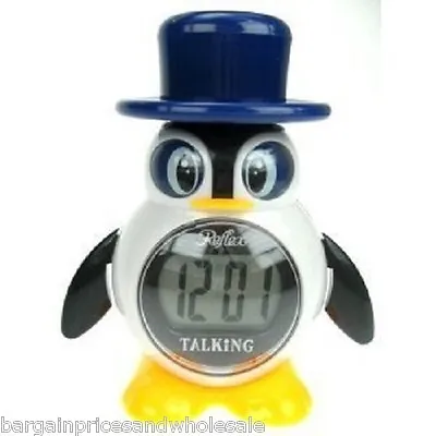 Reflex LCD Talking Alarm Clock Digital Great For Blind And Partially Penguin • £11.65