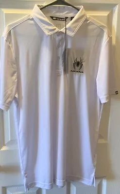 Mens Short Sleeve Golf Shirt Medium NEW Travis Mathew’s With Spider Logo • $15