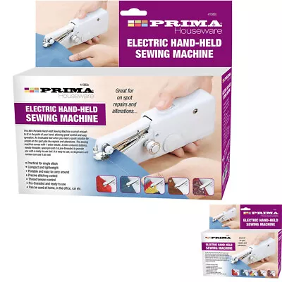 £6.99 • Buy New Mini Electric Hand Held Sewing Machine Portable Cordless Travel Craft