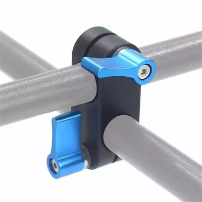 90 Angle 15mm Rail Block Rod Clamp Mount For Camera Cage Rail Clamp Rig • £7.39