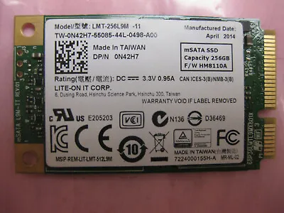 Lite-On SSD LMT-256L9M-11 256GB MSATA Solid State Drive • $16.99