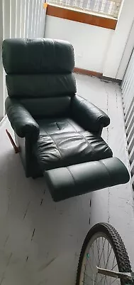  Lazy Boy Recliner Two Armchairs Green Leather. • £200