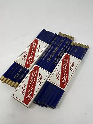 Vintage A. W. Faber Berkeley Pencils #827 Blue U.S.A. NOS 36 Pencils • $29.56