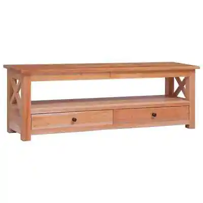 TV Cabinet 115x30x40 Cm  Mahogany Wood Stylish Garden Set • £192.06