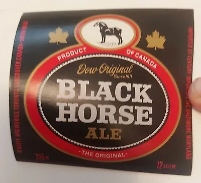 *rare (toronto)  Black Horse Ale  Paper Label- Excellent-nos -o'keefes Brewery • $9.61