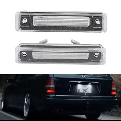 2x White LED Licence Plate Lights For Mercedes S124 E Kombi Estate SL Class R129 • $17.99