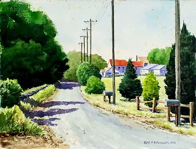 Eliot Batchelder (MA1901-2003) Watercolor Painting 119066 • $269