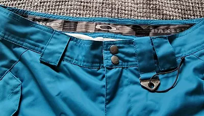 Oakley Snowboarding Ski Snowboard Winter Snow Pants Men’s Aqua Blue Large • $74.95