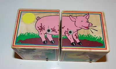 Melissa And Doug  Wooden Sound Replacement Blocks Farm Animals • $15