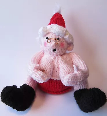 KNITTING PATTERN Cheeky Naughty Mrs Santa Claus Chocolate Orange Cover Christmas • £2.87