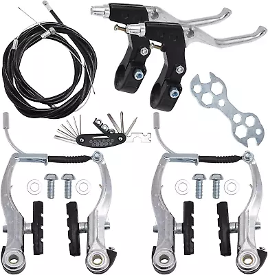 Complete V Bike Brake Set Front And Rear Bike MTB Brake • $27.99