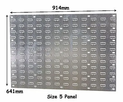 NEW Steel Louvre Wall Panel For Plastic Parts Storage Bins 641 X 914mm Free P&P • £34.95