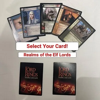 Realms Of The Elf Lords - Singles - Lord Of The Rings LoTR CCG / TCG - HD Photos • £1.49