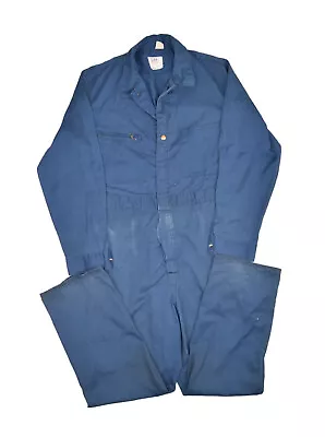 Vintage Lee Union Alls Men 42 Navy Made In USA Coveralls Jumpsuit Workwear • $30.22