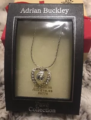 £7.99 • Buy Adrian Buckley - Silver Heart Necklace 