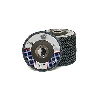 10 Pack 4.5” X 7/8  Professional 40 Grit Zirconia Flap Disc Grinding Wheels T27 • $19.75