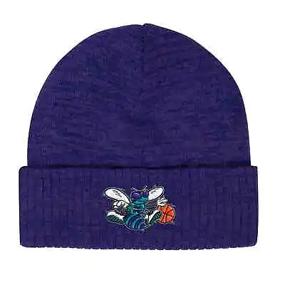 Men's Mitchell & Ness Purple NBA Charlotte Hornets Fandom Knit Beanie - OSFA • $19.95