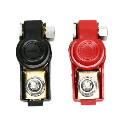 Car Battery Terminal Pair Auto Clamp Clip Connector Adjustable Positive+Nagative • $8.87