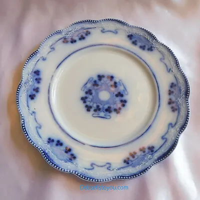 W H Grindley Flow Blue Dessert Plate In Lorne # 21574 • $6.95