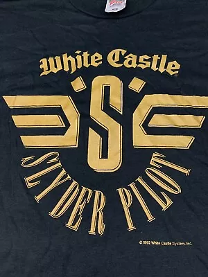 Castle Slyder Graphic T-shirt XL 1992 Vintage Black White  • $24.33