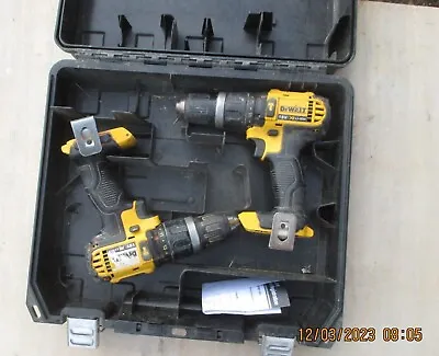 £10 • Buy 2 X DeWalt DCD785  18v  Combi Drill And Box - Spares / Repair