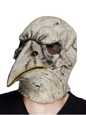 Halloween Eagle Skull Crow Death Mask Latex  Costume Men Fancy Dress Party • £14.99