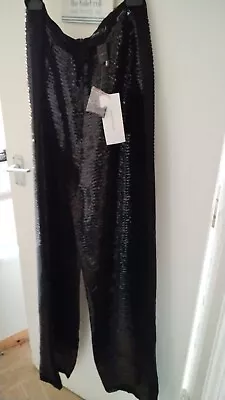 Karen Millen Trousers Size 16 Bnwt Black • £20
