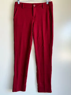 CABI #3201 Dark Red Ava Trouser Ankle Pants Size 4 ~EUC • $17.95